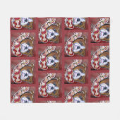 Bulldoge Fleecedecke (Vorderseite (Horizontal))