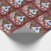 Bulldoge Geschenkpapier (Ecke)