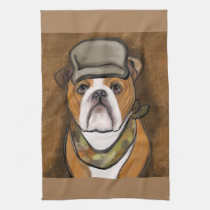 Bulldoge Geschirrtuch