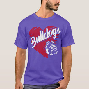 Bulldogeam Maskottchen Schulgeist Go Dawgs Für Män T-Shirt