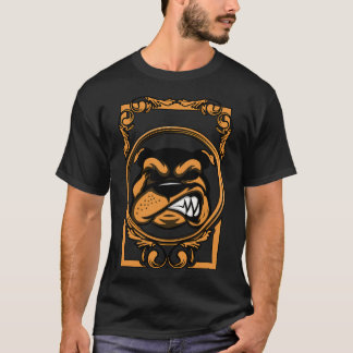 Bulldogenkopfrahmen T-Shirt
