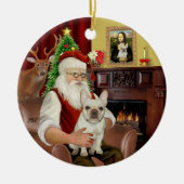 Bulldogge 1 keramik ornament (Vorne)