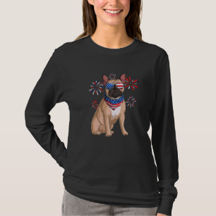 Bulldogge American USA Flag 4. Juli Männer D T-Shirt