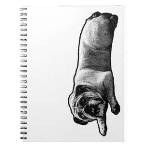 Bulldogge an den Rändern Notizblock