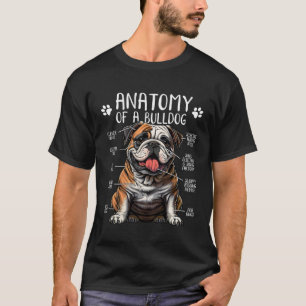 Bulldogge Anatomie Dog Bulldog Besitzer T-Shirt