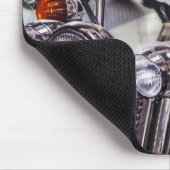 Bulldogge auf Motorrad Mousepad (Ecke)