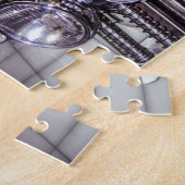 Bulldogge auf Motorrad Puzzle (Seite)