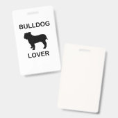 Bulldogge Ausweis (Vorder- & Rückseite)