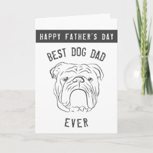 Bulldogge, Bester Hundepapa Aller Zeiten, Frohen V Karte