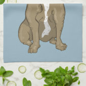 Bulldogge, braun und weiß geschirrtuch (Gefaltet)