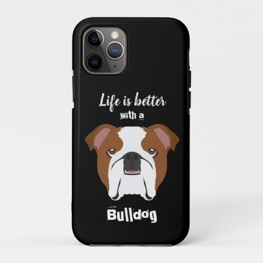 Bulldogge Case-Mate iPhone Hülle (Rückseite)