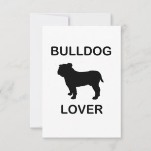 Bulldogge Dankeskarte