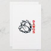 BULLDOGGE DAWGS BRIEFPAPIER (Vorne/Hinten)