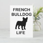 Bulldogge Einladung (Stehend Vorderseite)