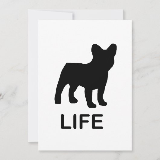 Bulldogge Einladung (Vorderseite)