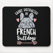 Bulldogge-Entwurf für einen französischen Eigentüm Mousepad (Vorne)