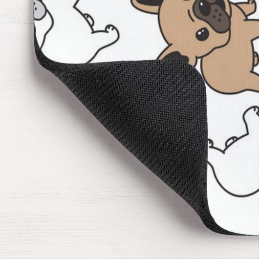 Bulldogge, französisches Zubehör Mousepad (Ecke)