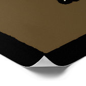 Bulldogge für viktorianische Holzfäller Poster (Ecke)