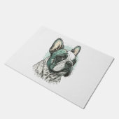 Bulldogge Fußmatte (Schrägansicht)