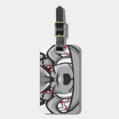 Bulldogge Gepäckanhänger (Vorderseite vertikal)