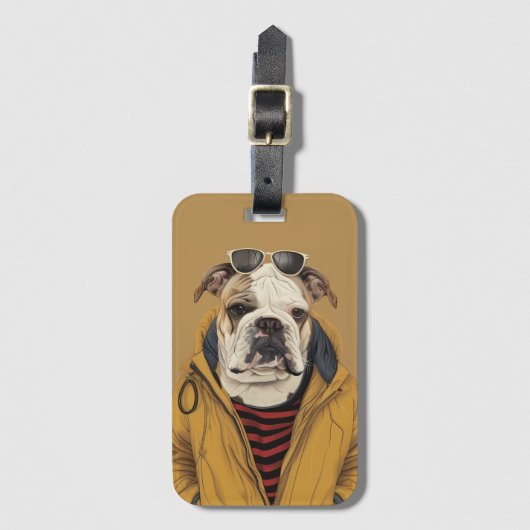 Bulldogge Gepäckanhänger (Vorderseite Vertikal)