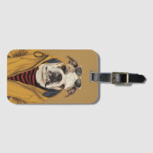 Bulldogge Gepäckanhänger (Vorderseite (Horizontal))