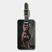 Bulldogge Gepäckanhänger (Vorderseite vertikal)