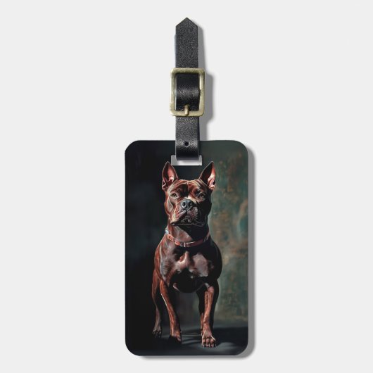 Bulldogge Gepäckanhänger (Vorderseite vertikal)