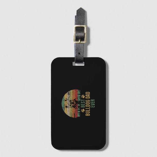 Bulldogge Gepäckanhänger (Vorderseite Vertikal)