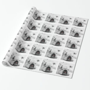 Bulldogge Geschenkpapier