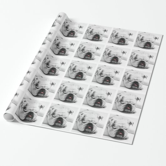 Bulldogge Geschenkpapier (Ungerollt)
