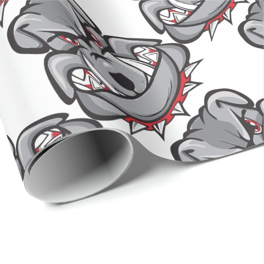 Bulldogge Geschenkpapier (Rolleneckpunkt)