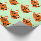Bulldogge Geschenkpapier (Ecke)
