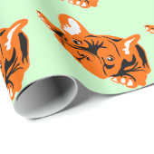 Bulldogge Geschenkpapier (Rolleneckpunkt)