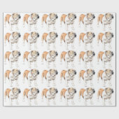 Bulldogge Geschenkpapier (Flach)