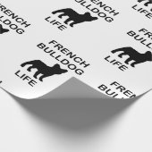 Bulldogge Geschenkpapier (Ecke)