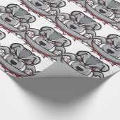 Bulldogge Geschenkpapier (Ecke)