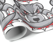 Bulldogge Geschenkpapier (Rolleneckpunkt)