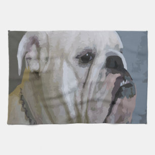 Bulldogge Geschirrtuch