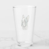 Bulldogge Glas (Rückseite)