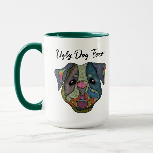 Bulldogge, hässliche Tasse (Links)