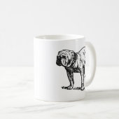Bulldogge Kaffeetasse (VorderseiteRechts)