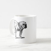 Bulldogge Kaffeetasse (Vorderseite Links)