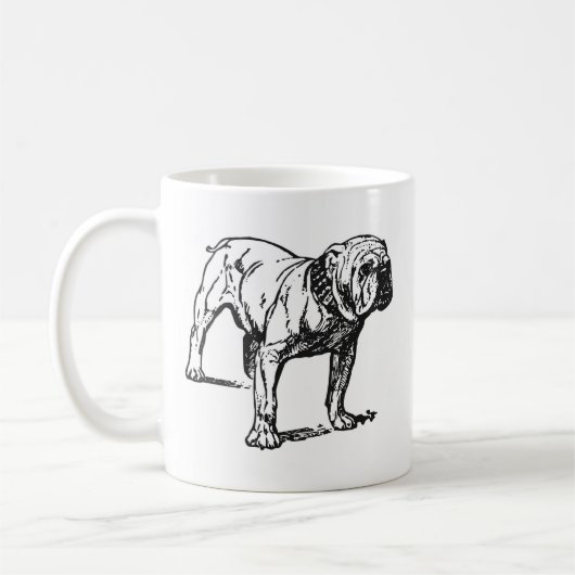 Bulldogge Kaffeetasse (Links)
