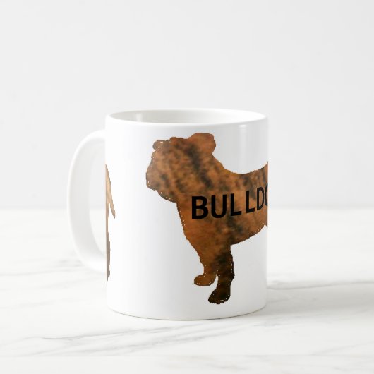 Bulldogge Kaffeetasse (Vorderseite Links)
