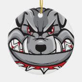 Bulldogge Keramik Ornament (Vorne)