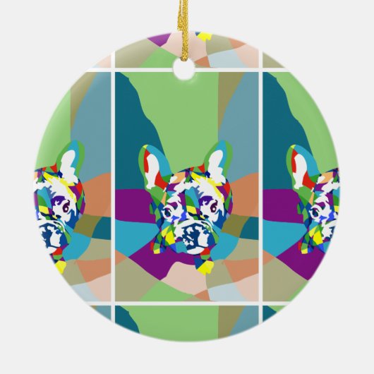 Bulldogge Keramik Ornament (Hinten)