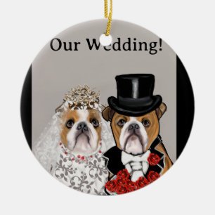 Bulldogge     keramik ornament