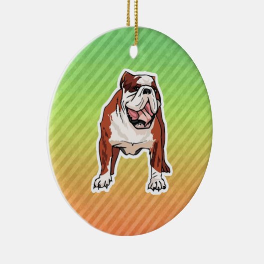 Bulldogge Keramikornament (Rechts)