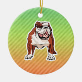 Bulldogge Keramikornament (Vorne)